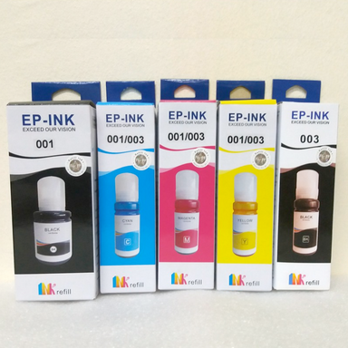 Compatible Epson 001/003CMY, 001K, 003K Ink