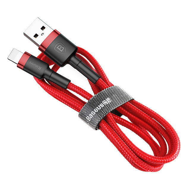 Baseus USB Cable For iPhone XS Max XR X 8 7 6 6s Plus 5 5S SE iPad Pro 2.4A Fast Charging Charger Data Cord Mobile Phone Cables